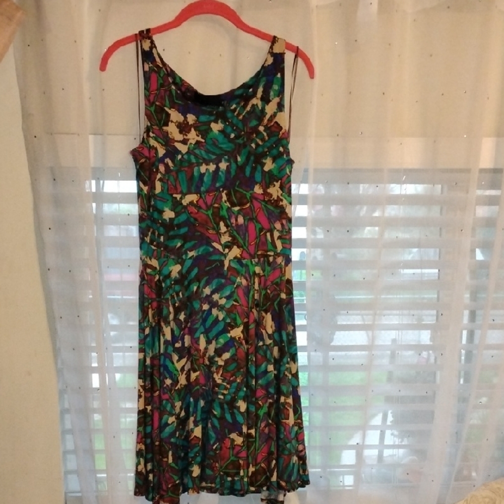 Cynthia Rowley Multicolor Floral Sleeveless Midi Dress, Size: M